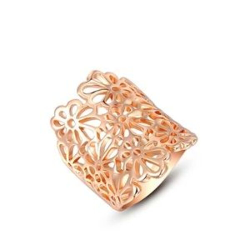 Rose gold multi flower ring